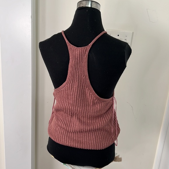 Love Tree Crochet Rib Racerback Tank Top Size Large - Picture 4 of 11